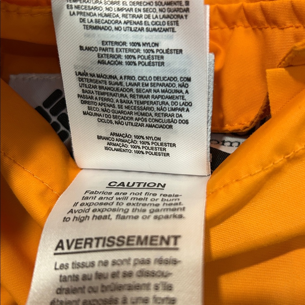 Columbia Orange/Dark Orange REVERSIBLE Utility Jacket Size S - Picture 10 of 10